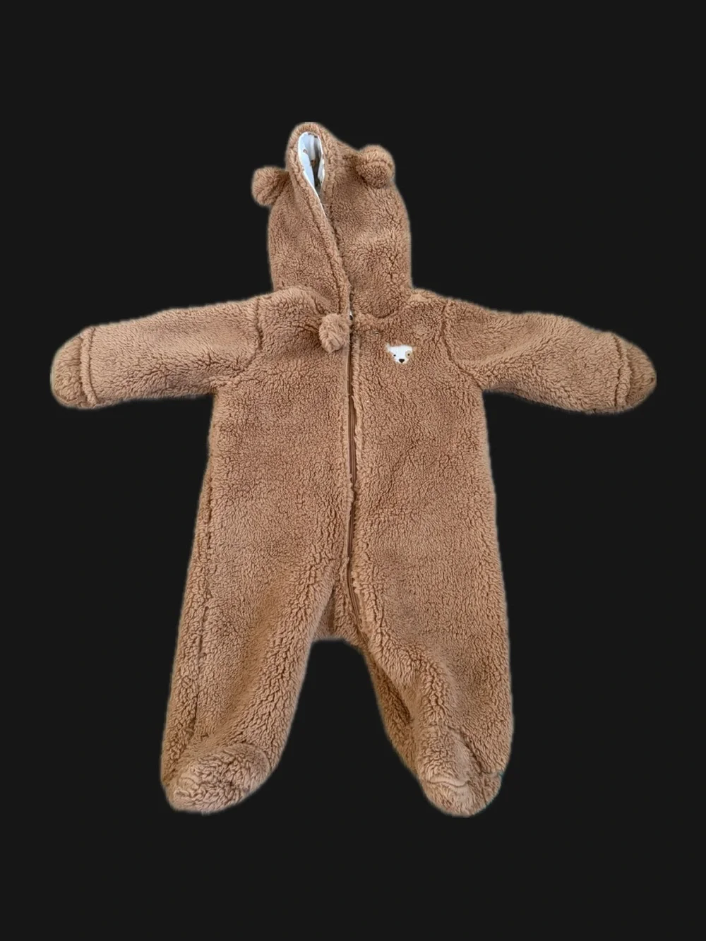 Carter's Brown Bear Sherpa Hooded One-Piece